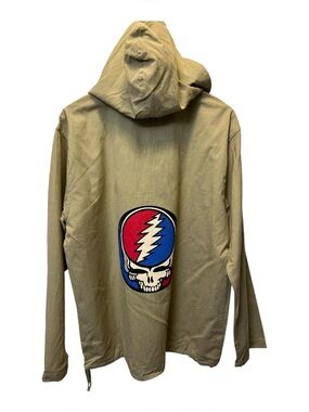 Gypsy Rose Khaki Grateful Dead hoodie pullover with SYF print on back—NWT